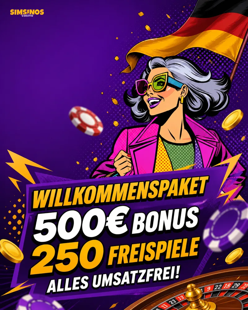 Willkommen bei Simsinos - Spielkatalog, Boni und alles auf einen Blick